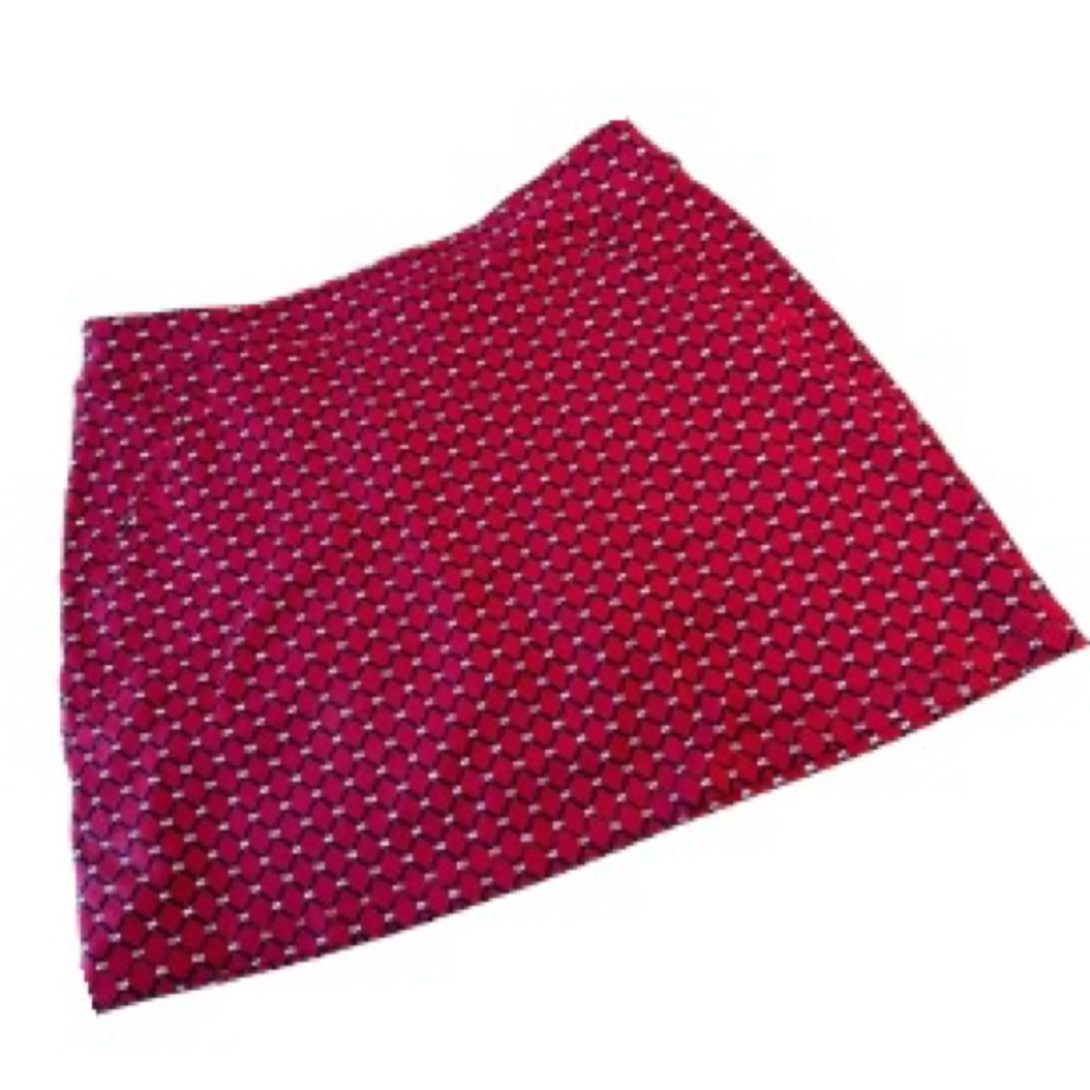 Talbot's Hello Saturday Pull On Red/White/Blue Print Skort - Size Medium